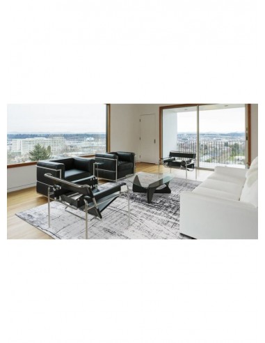 tappeto moderno Louis De Poortere Mad Men Metro Black & White 8926