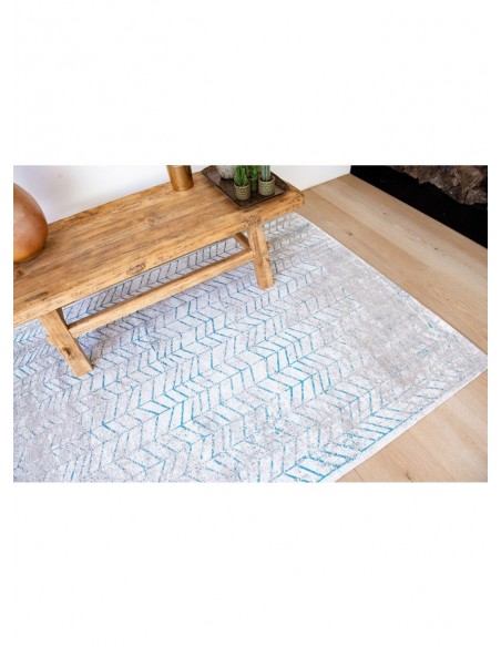tappeto moderno Louis De Poortere Mad Men Tribeca Blue 8927