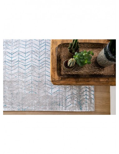 tappeto moderno Louis De Poortere Mad Men Tribeca Blue 8927