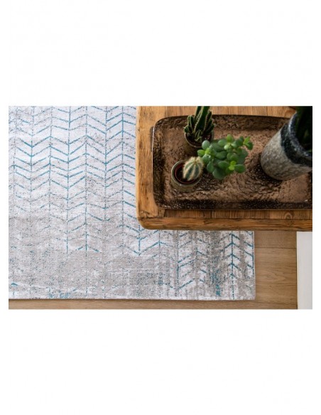 tappeto moderno Louis De Poortere Mad Men Tribeca Blue 8927