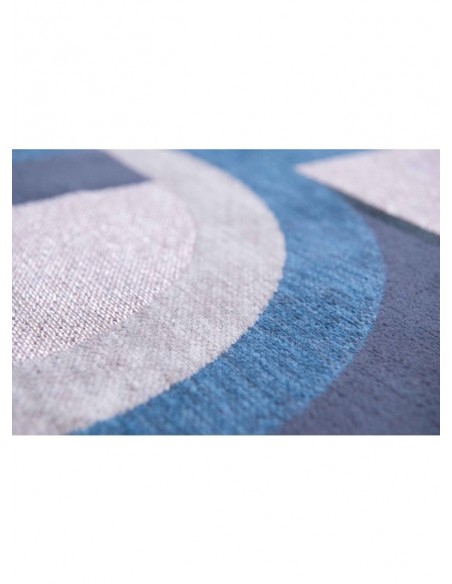 tappeto moderno Louis De Poortere Module Camel Blue 9196