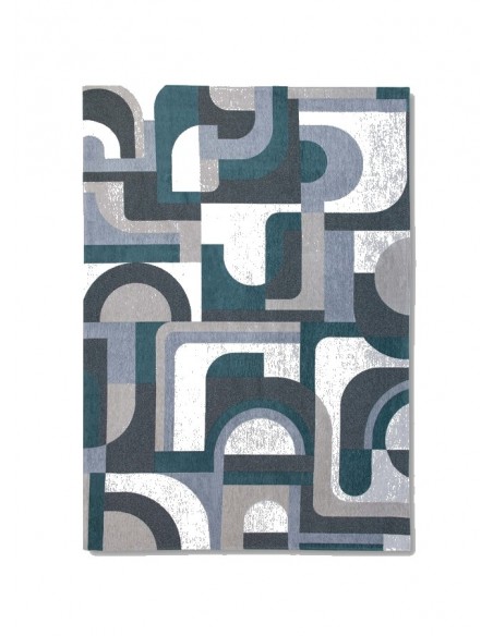 tappeto moderno Louis De Poortere Module Morris Green 9208