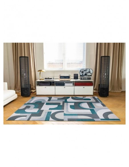 tappeto moderno Louis De Poortere Module Morris Green 9208