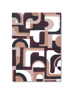 tappeto moderno Louis De Poortere Module Pink Rohe 9209