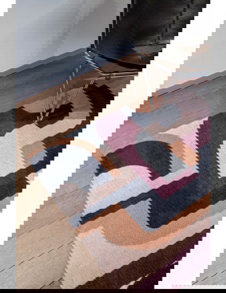 tappeto moderno Louis De Poortere Module Pink Rohe 9209