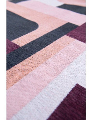 tappeto moderno Louis De Poortere Module Pink Rohe 9209