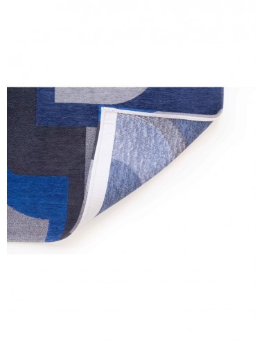 tappeto moderno Louis De Poortere Module Weimar Blue 9207