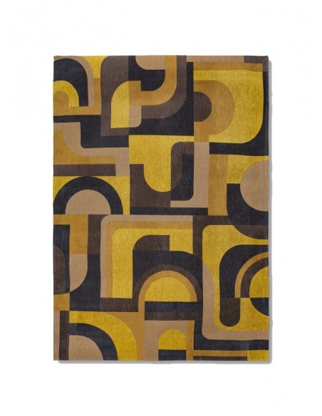 tappeto moderno Louis De Poortere Module Yellow Meyer 9210