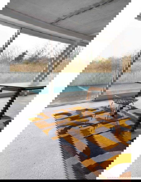 tappeto moderno Louis De Poortere Module Yellow Meyer 9210