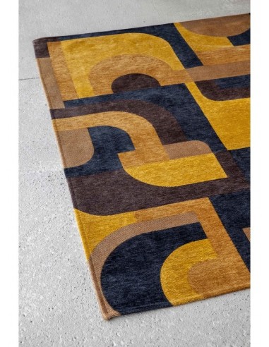 tappeto moderno Louis De Poortere Module Yellow Meyer 9210