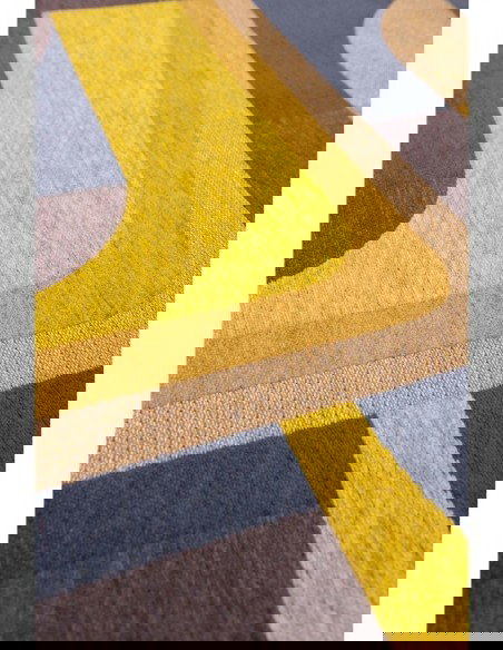 tappeto moderno Louis De Poortere Module Yellow Meyer 9210