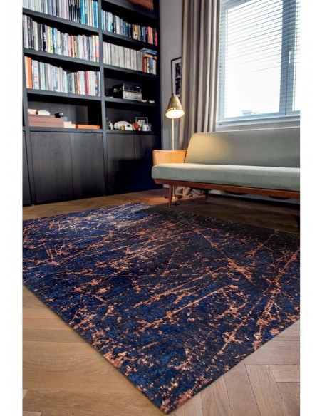 tappeto moderno Louis De Poortere Stellar Blue Star 9217