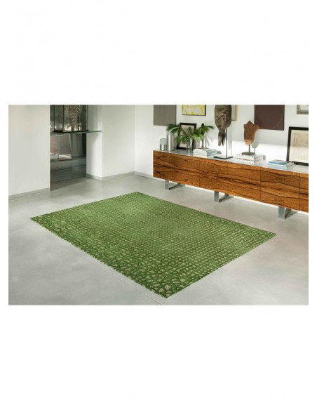 tappeto moderno Louis De Poortere Trammel Alta Green 9249