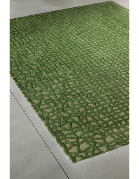 tappeto moderno Louis De Poortere Trammel Alta Green 9249