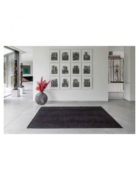 tappeto moderno Louis De Poortere Trammel Oppian Black 9247