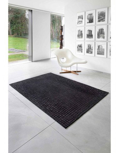 tappeto moderno Louis De Poortere Trammel Oppian Black 9247