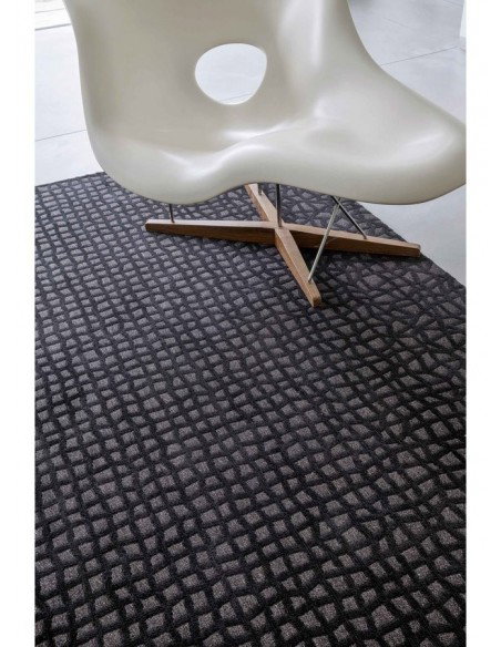 tappeto moderno Louis De Poortere Trammel Oppian Black 9247