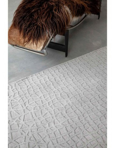 tappeto moderno Louis De Poortere Trammel Willow White 9246