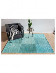tappeto moderno Louis De Poortere Vintage Patchwork Azur 8015 2