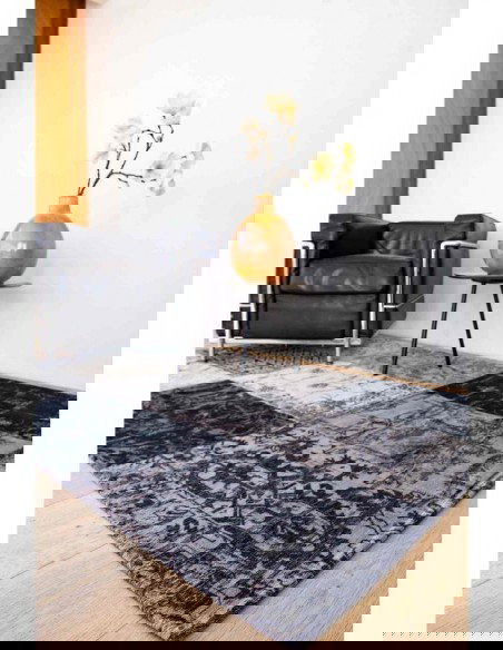 tappeto moderno Louis De Poortere Vintage Patchwork Black & White 8101