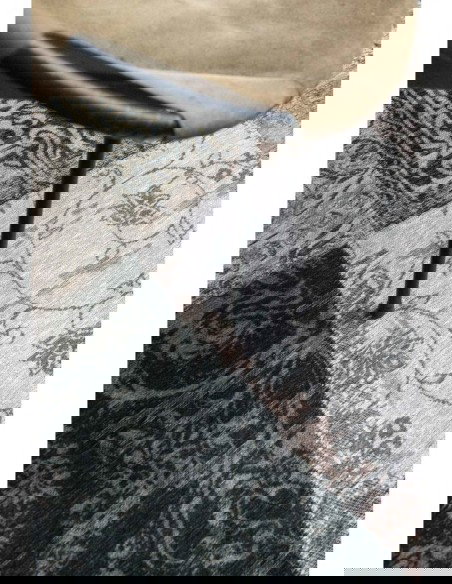 tappeto moderno Louis De Poortere Vintage Patchwork Black & White 8101