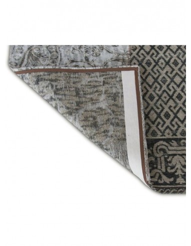 tappeto moderno Louis De Poortere Vintage Patchwork Black & White 8101