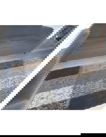 tappeto moderno Louis De Poortere Vintage Patchwork Blue Denim 8108