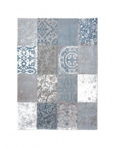 tappeto moderno Louis De Poortere Vintage Patchwork Bruges Blue 8981