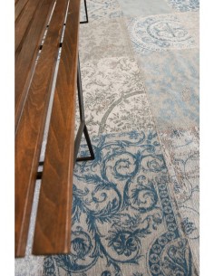 tappeto moderno Louis De Poortere Vintage Patchwork Bruges Blue 8981 2