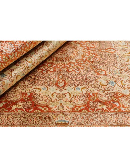 Hand made rug Ghom Silk Persia cm.130x197