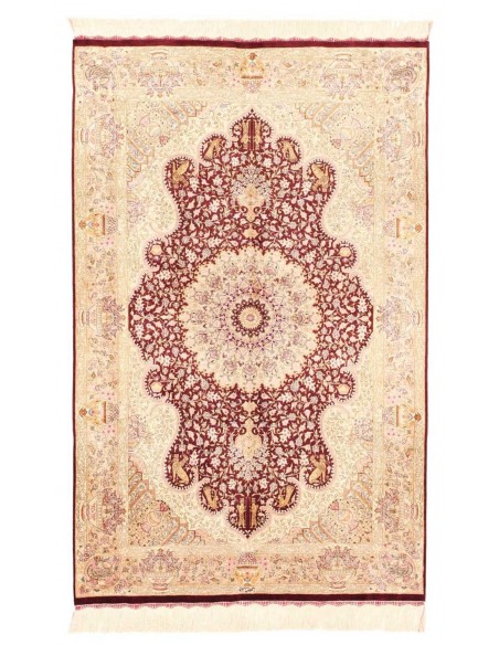 Hand made rug Ghom Silk Persia cm.98x152