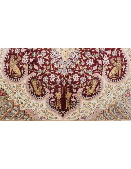 Hand made rug Ghom Silk Persia cm.98x152