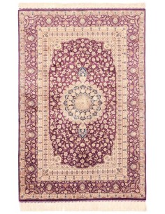 Hand made rug Ghom Silk Persia cm.100x148