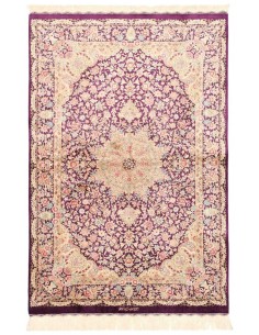 Hand made rug Ghom Silk Persia cm.100x148