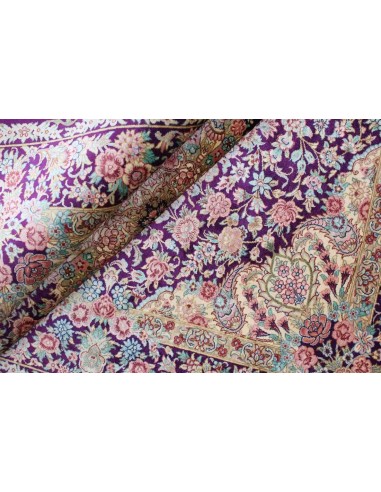Hand made rug Ghom Silk Persia cm.100x148