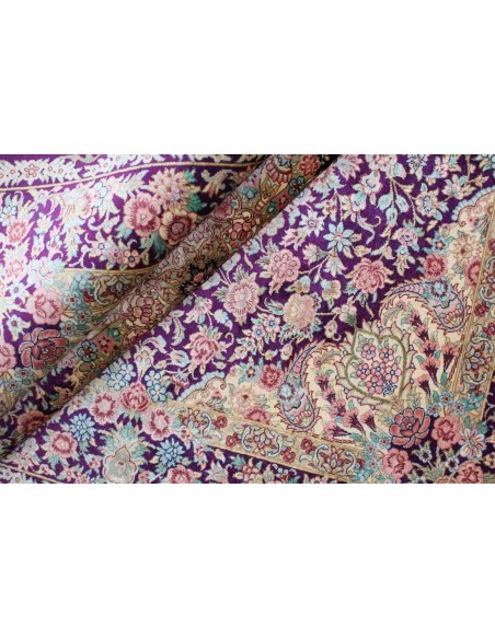 Hand made rug Ghom Silk Persia cm.100x148