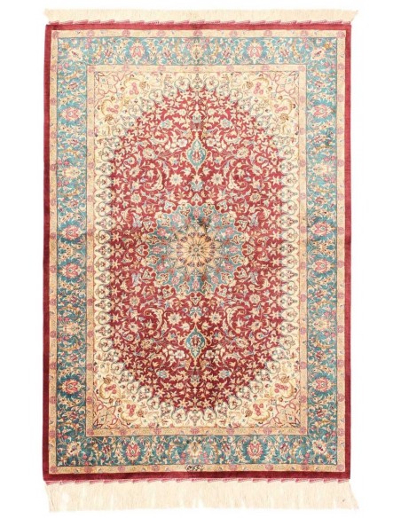 Hand made rug Ghom Silk Persia cm.102x150