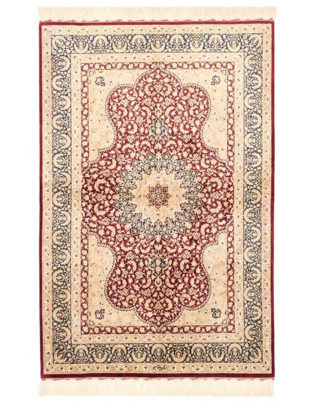 Hand made rug Ghom Silk Persia cm.98x147