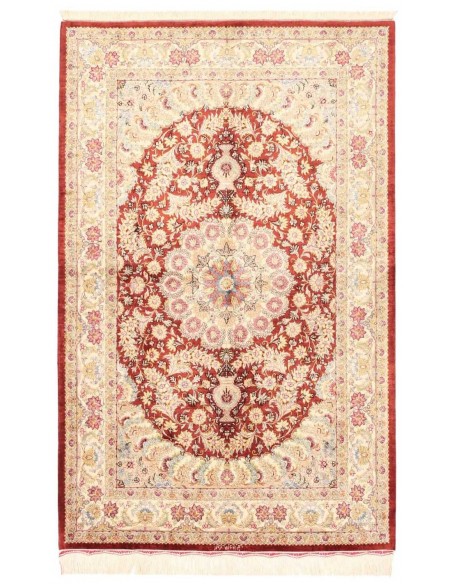 Hand made rug Ghom Silk Persia cm.98x152