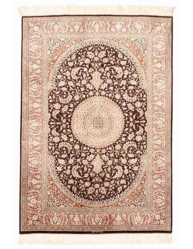 Hand made rug Ghom Silk Persia cm.100x146
