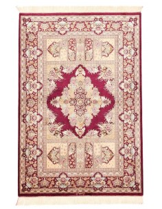 Hand made rug Ghom Silk Persia cm.100x147
