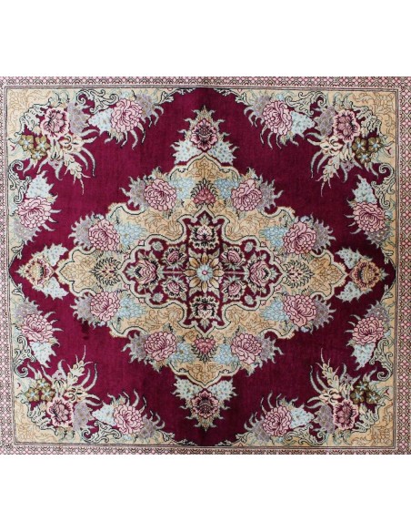 Hand made rug Ghom Silk Persia cm.100x147