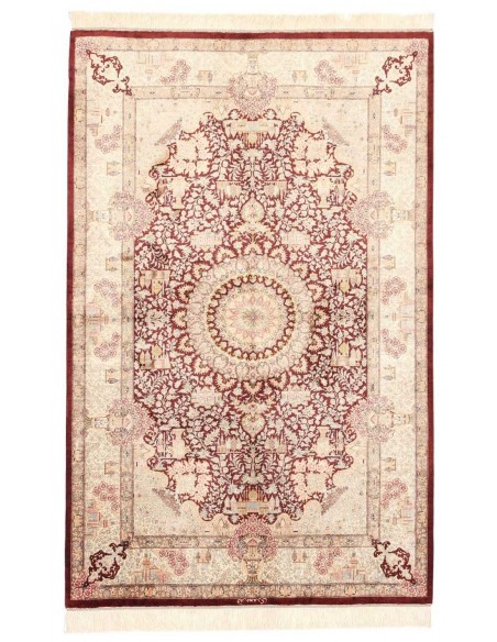 Hand made rug Ghom Silk Persia cm.100x155