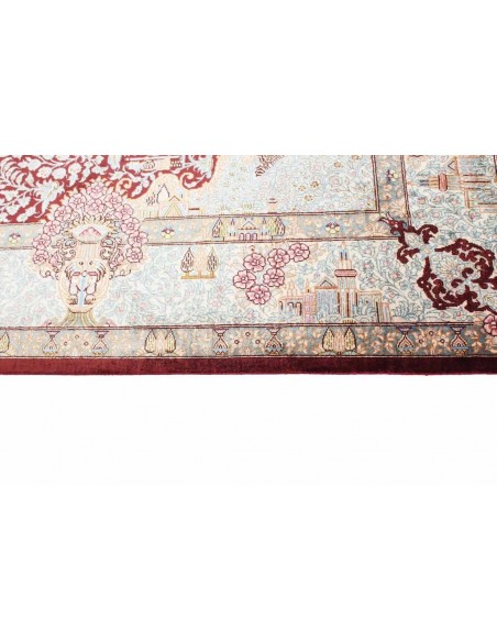 Hand made rug Ghom Silk Persia cm.100x155