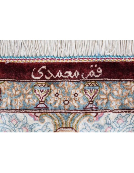 Hand made rug Ghom Silk Persia cm.100x155