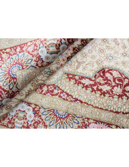 Hand made rug Ghom Silk Persia cm.98x150