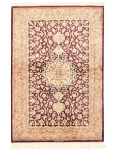 Hand made rug Ghom Silk Persia cm.100x143
