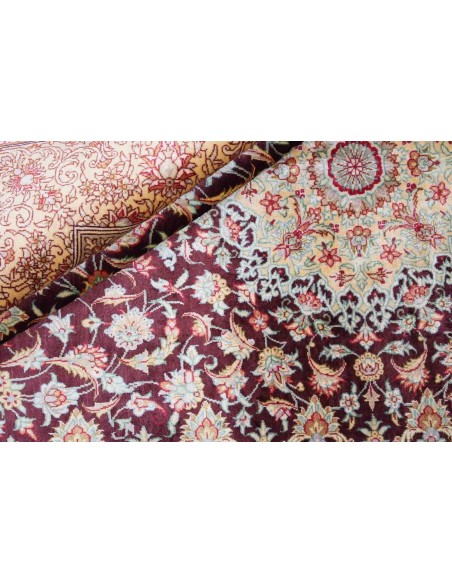 Hand made rug Ghom Silk Persia cm.100x143