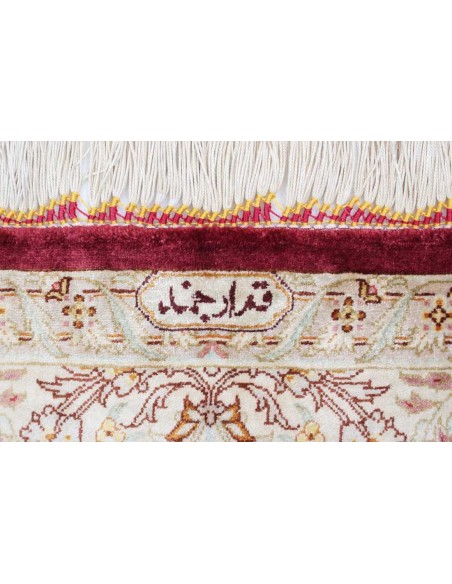 Hand made rug Ghom Silk Persia cm.132x201