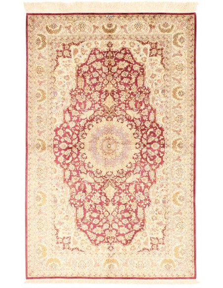 Hand made rug Ghom Silk Persia cm.130x200